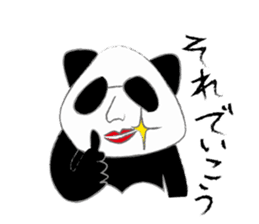 triangle panda sticker #667402