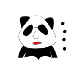 triangle panda sticker #667403
