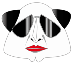 triangle panda sticker #667422