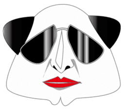 triangle panda sticker #667422