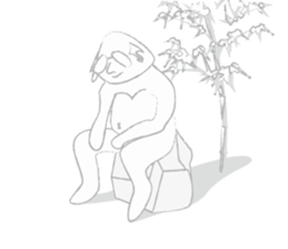 triangle panda sticker #667425