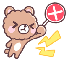 Girl and small bear ! sticker #667669