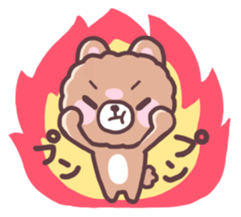 Girl and small bear ! sticker #667680