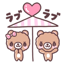 Girl and small bear ! sticker #667682