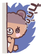 Girl and small bear ! sticker #667703