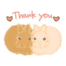 Hold! Rabbits (English) sticker #667993