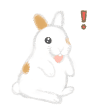 Hold! Rabbits (English) sticker #668007