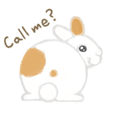Hold! Rabbits (English) sticker #668008