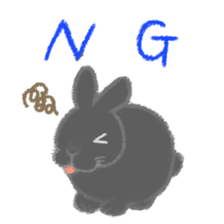 Hold! Rabbits (English) sticker #668012