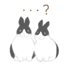 Hold! Rabbits (English) sticker #668013