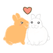 Hold! Rabbits (English) sticker #668019