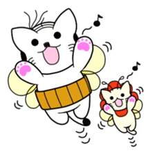 A mustache mew a flower mew sticker #669226