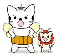 A mustache mew a flower mew sticker #669227