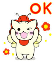 A mustache mew a flower mew sticker #669228
