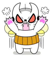 A mustache mew a flower mew sticker #669232