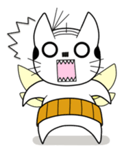 A mustache mew a flower mew sticker #669234