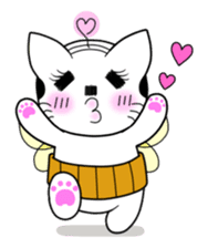 A mustache mew a flower mew sticker #669236