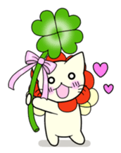 A mustache mew a flower mew sticker #669237