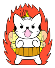 A mustache mew a flower mew sticker #669238