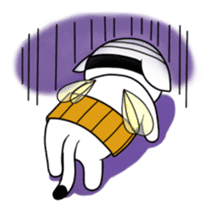 A mustache mew a flower mew sticker #669241