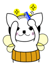 A mustache mew a flower mew sticker #669243