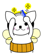 A mustache mew a flower mew sticker #669243