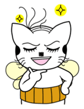 A mustache mew a flower mew sticker #669244