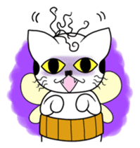 A mustache mew a flower mew sticker #669245