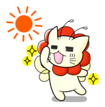 A mustache mew a flower mew sticker #669246