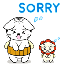 A mustache mew a flower mew sticker #669251