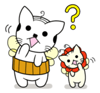 A mustache mew a flower mew sticker #669252