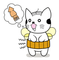 A mustache mew a flower mew sticker #669253