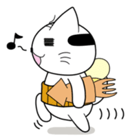 A mustache mew a flower mew sticker #669254