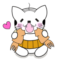 A mustache mew a flower mew sticker #669255