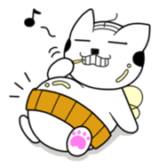 A mustache mew a flower mew sticker #669256