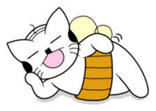 A mustache mew a flower mew sticker #669257