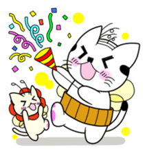 A mustache mew a flower mew sticker #669258