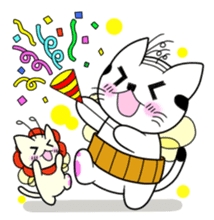 A mustache mew a flower mew sticker #669258