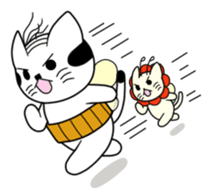 A mustache mew a flower mew sticker #669263