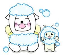 A mustache mew a flower mew sticker #669264