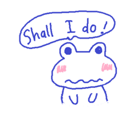 Small frog kero sticker #669396