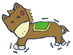 Mr.Sweatshop Horse & his co-workers sticker #669710