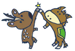 Mr.Sweatshop Horse & his co-workers sticker #669742