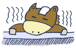 Mr.Sweatshop Horse & his co-workers sticker #669745