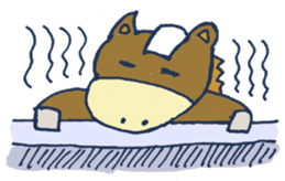 Mr.Sweatshop Horse & his co-workers sticker #669745