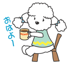 Naughty Cute Poodles! sticker #670189
