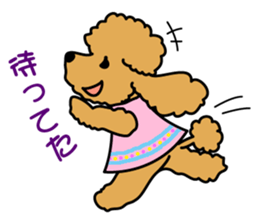 Naughty Cute Poodles! sticker #670193