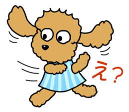 Naughty Cute Poodles! sticker #670195