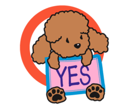 Naughty Cute Poodles! sticker #670196