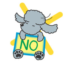 Naughty Cute Poodles! sticker #670197